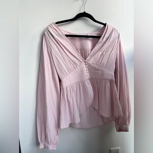 Aritzia Pink Blouse